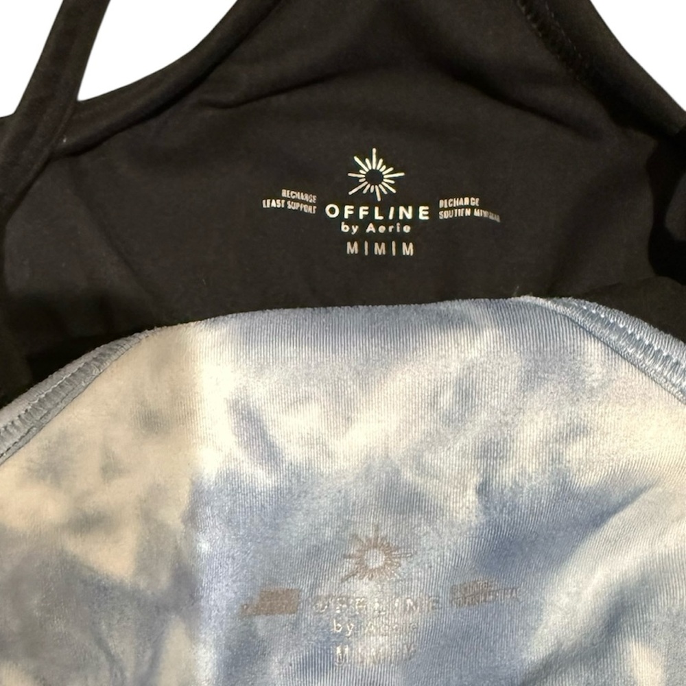 OFFLINE By Aerie Real Me Xtra Strappy Longline 2 Sports Bra Size Medium - Picture 2 of 3